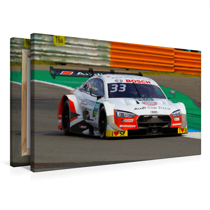 Premium Textil-Leinwand Rene Rast, Audi RS5 DTM