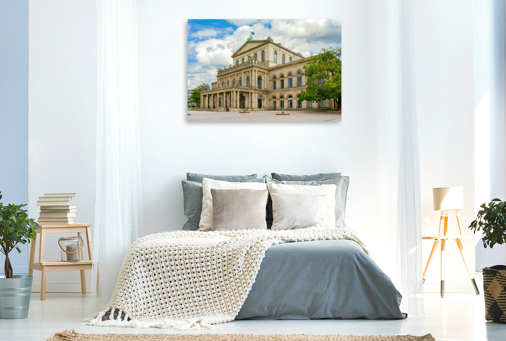 Premium textile canvas Premium textile canvas 120 cm x 80 cm across A motif from the Hanover city views calendar 