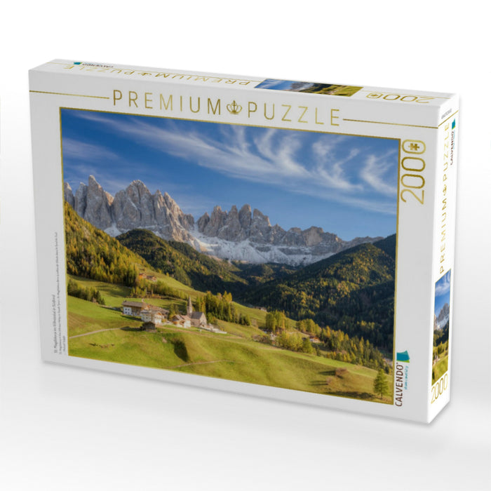 St. Magdalena im Villnösstal in Südtirol - CALVENDO Foto-Puzzle'