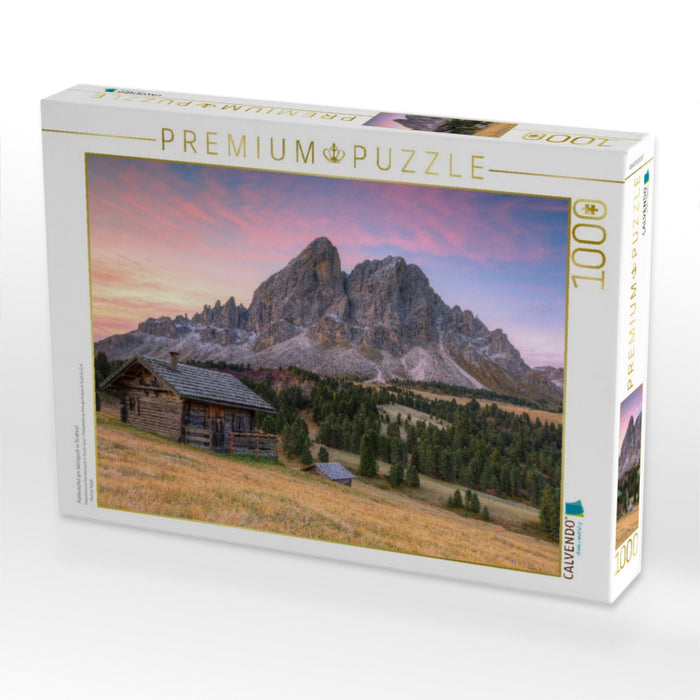 Peitlerkofel am Würzjoch in Südtirol - CALVENDO Foto-Puzzle'