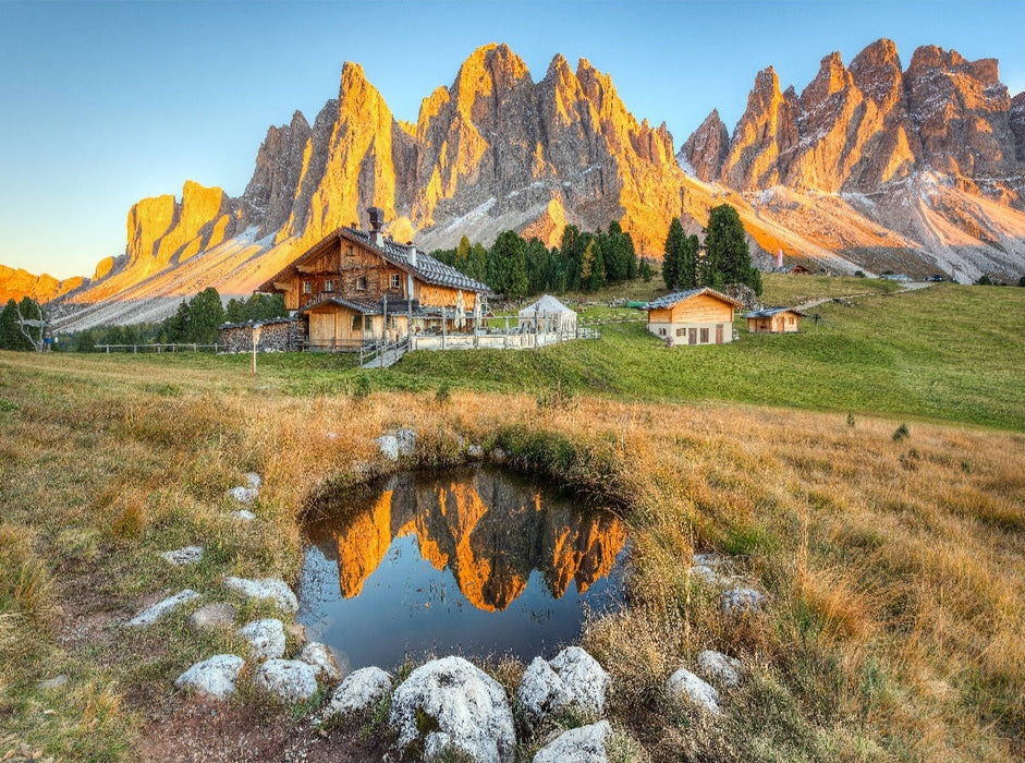 Geisleralm in Südtirol - CALVENDO Foto-Puzzle'