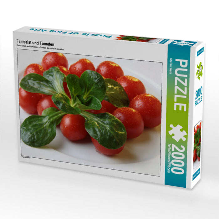 Lamb's lettuce and tomatoes - CALVENDO photo puzzle 