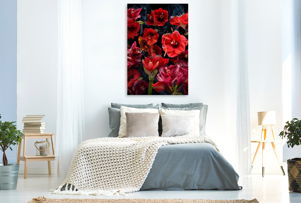 Premium textile canvas Premium textile canvas 80 cm x 120 cm high Fuego amaryllo 