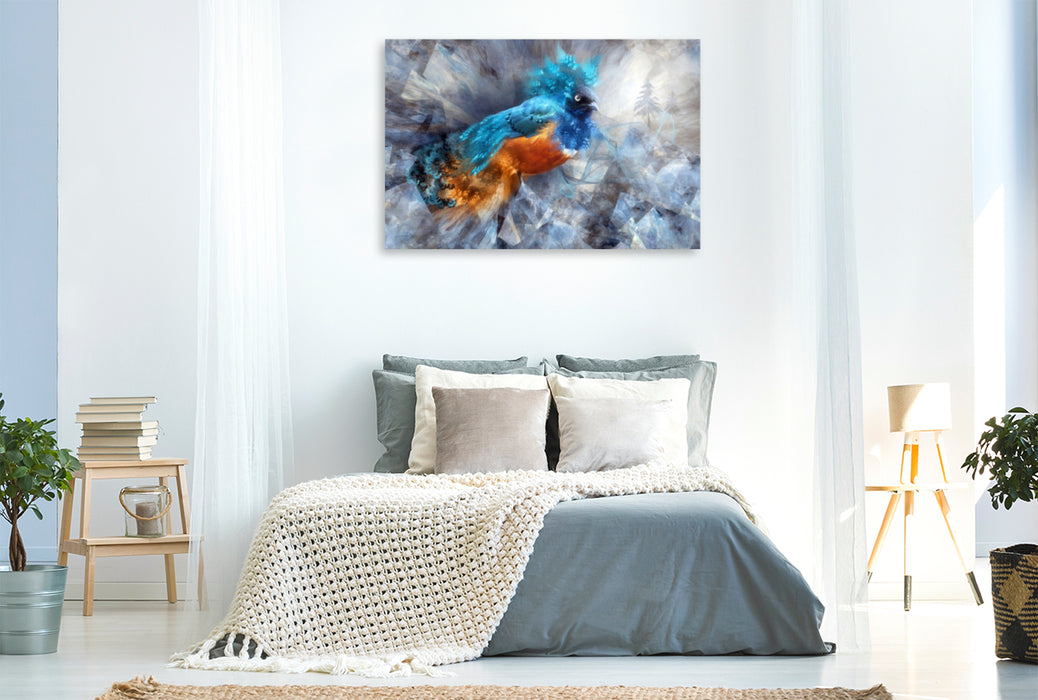 Premium Textile Canvas Premium Textile Canvas 120 cm x 80 cm landscape A motif from the calendar Sophisticated Monthly Creatures 