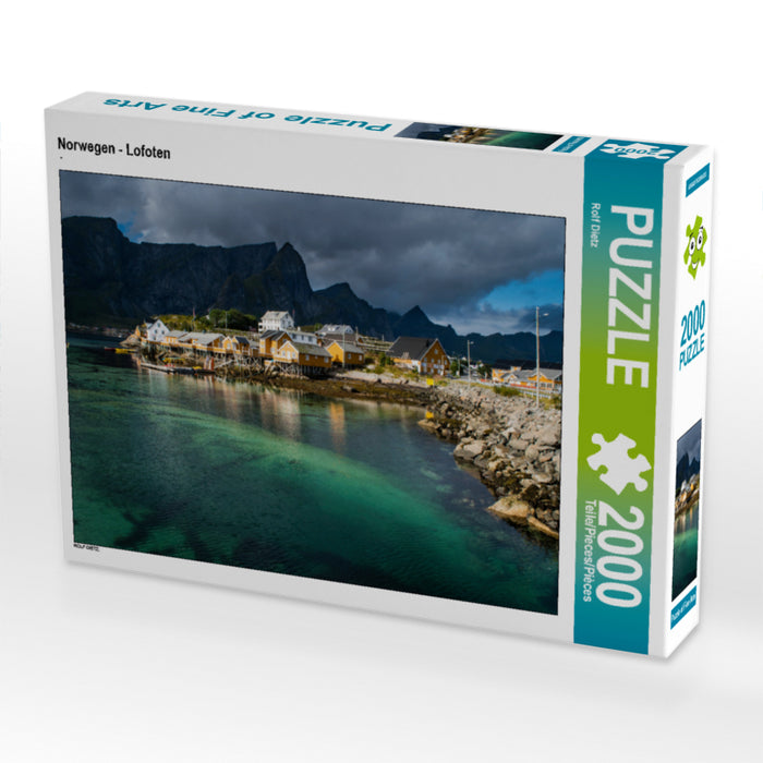 Norwegen - Lofoten 2000 Teile Puzzle quer - CALVENDO Foto-Puzzle'