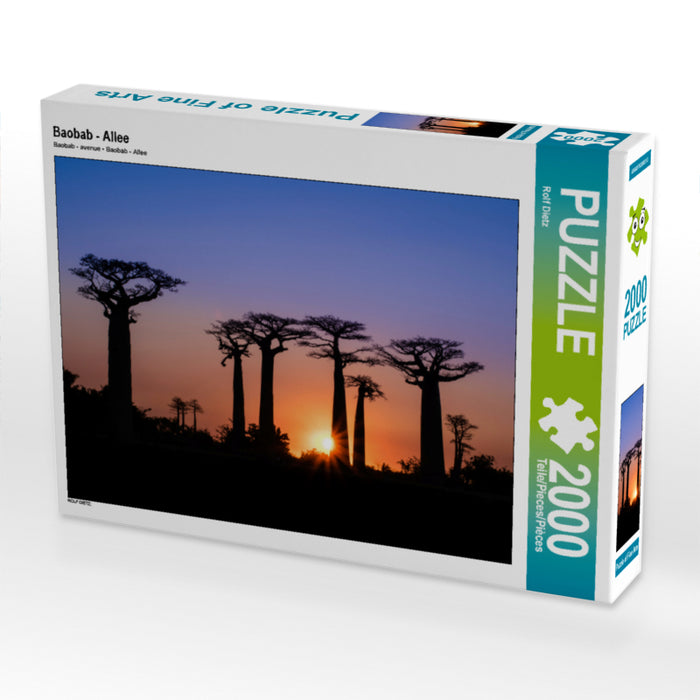 Baobab - Allee 2000 Teile Puzzle quer - CALVENDO Foto-Puzzle'