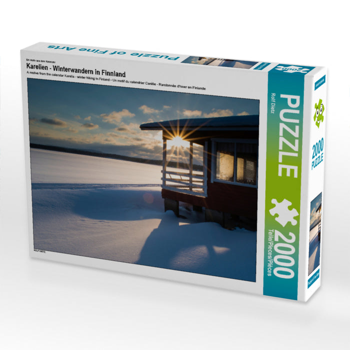 Ein Motiv aus dem Kalender Karelien - Winterwandern in Finnland 2000 Teile Puzzle quer - CALVENDO Foto-Puzzle'
