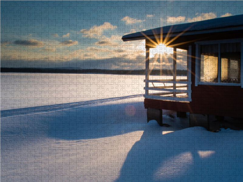 Ein Motiv aus dem Kalender Karelien - Winterwandern in Finnland 2000 Teile Puzzle quer - CALVENDO Foto-Puzzle'