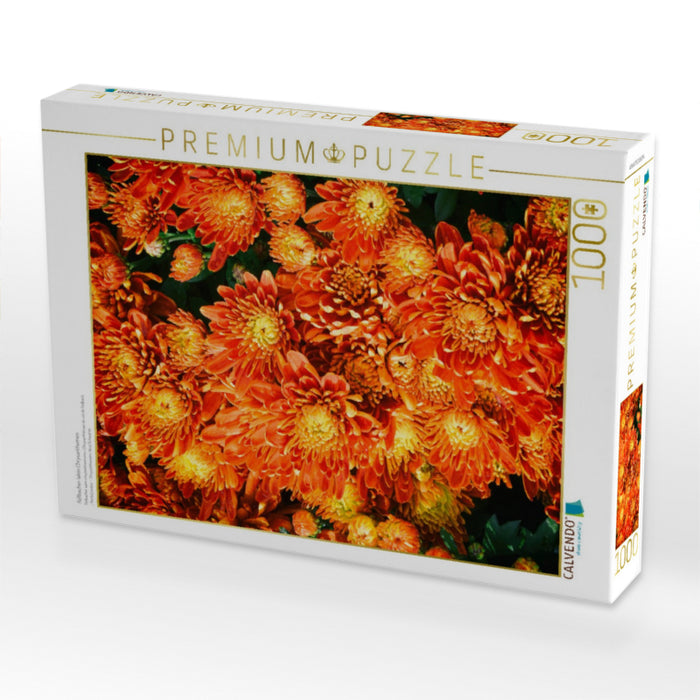 Fellbacher-Wein Chrysanthemen - CALVENDO Foto-Puzzle'