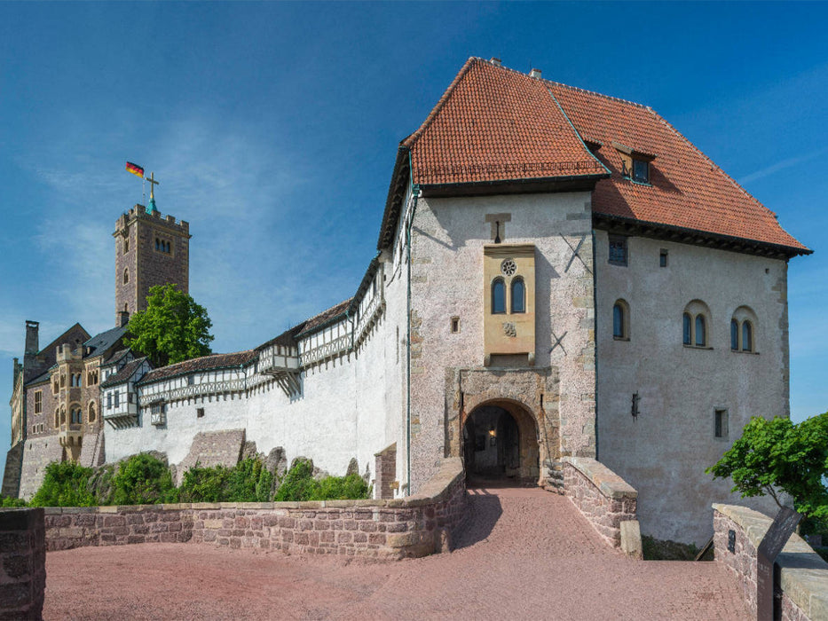Wartburg mit Zugbrücke und Torhaus - CALVENDO Foto-Puzzle'