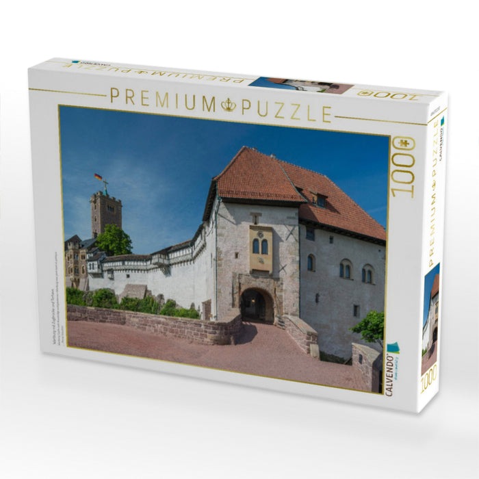 Wartburg mit Zugbrücke und Torhaus - CALVENDO Foto-Puzzle'