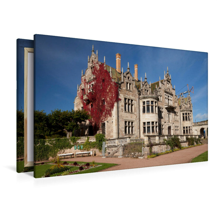 Premium Textil-Leinwand Schloss Altenstein