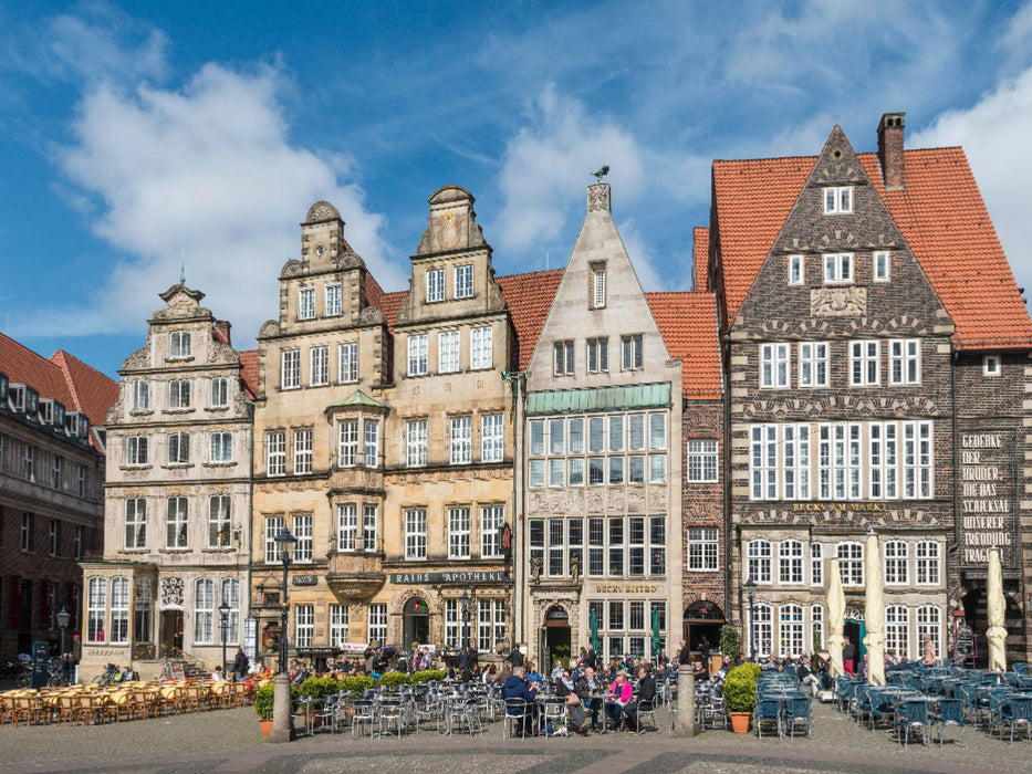 Historische Fassaden am Marktplatz - CALVENDO Foto-Puzzle'
