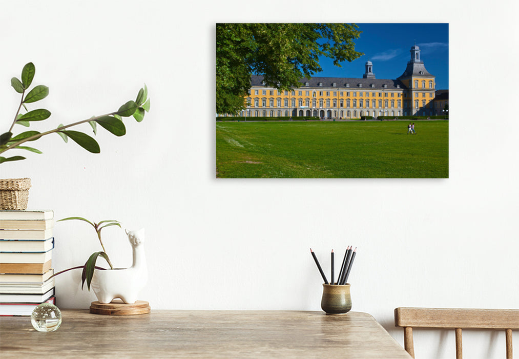 Premium textile canvas Premium textile canvas 120 cm x 80 cm across Bonn University, former palace of the Elector of Cologne 