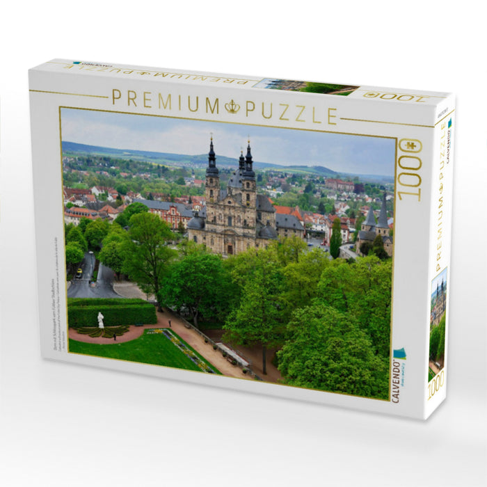 Dom mit Schlosspark vom Fuldaer Stadtschloss - CALVENDO Foto-Puzzle'