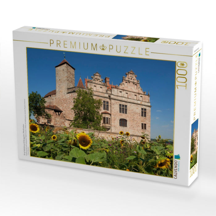 Burg Cadolzburg mit Burggarten, Mittelfranken - CALVENDO Foto-Puzzle'
