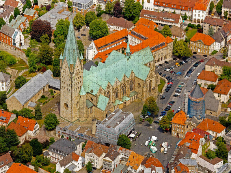 Luftbilddes Paderborner Doms - CALVENDO Foto-Puzzle'