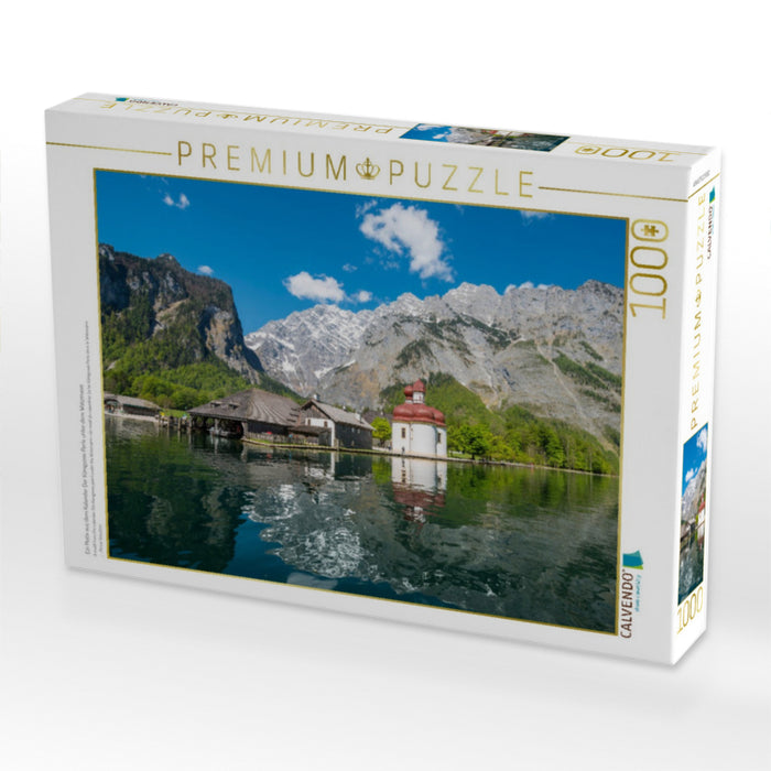 Ein Motiv aus dem Kalender Der Königssee Perle unter dem Watzmann - CALVENDO Foto-Puzzle'
