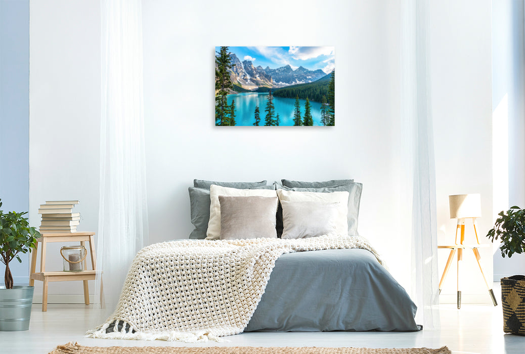Premium textile canvas Premium textile canvas 120 cm x 80 cm landscape A motif from the calendar On the Road in Canada's West 