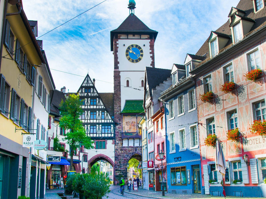 Schwabentor in der Innenstadt - CALVENDO Foto-Puzzle'