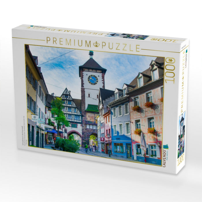 Schwabentor in der Innenstadt - CALVENDO Foto-Puzzle'