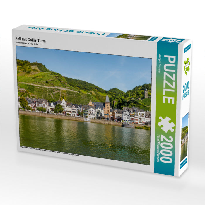 Zell mit Collis-Turm 2000 Teile Puzzle quer - CALVENDO Foto-Puzzle'