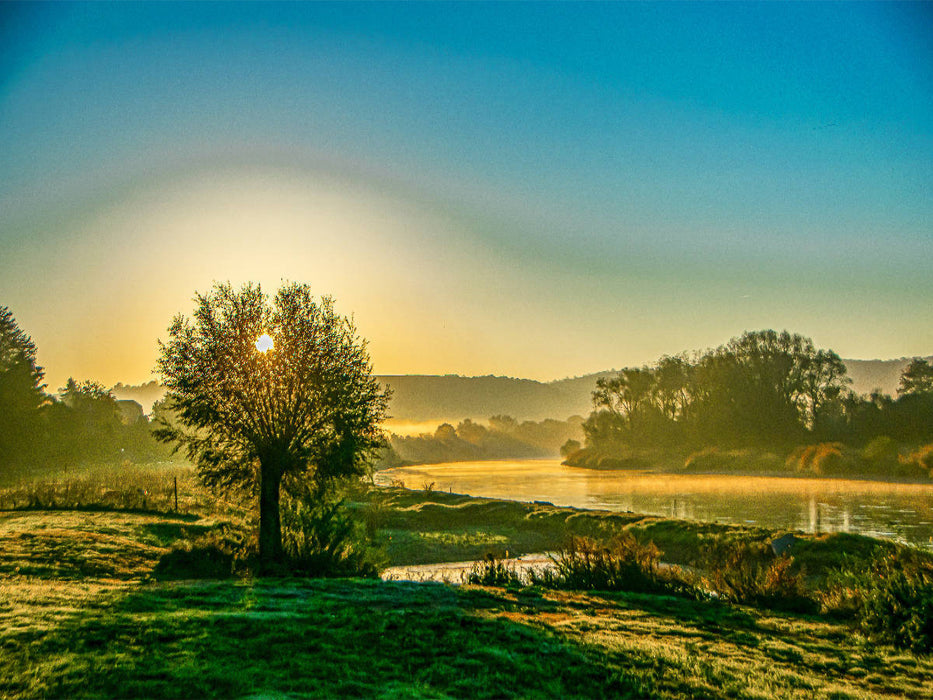 Morgenerwachen im Weserbergland - CALVENDO Foto-Puzzle'