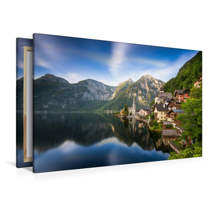 Premium Textil-Leinwand Hallstatt / Österreich