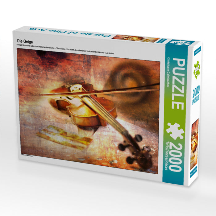 Die Geige 2000 Teile Puzzle quer - CALVENDO Foto-Puzzle'