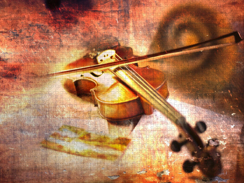 Die Geige - CALVENDO Foto-Puzzle'