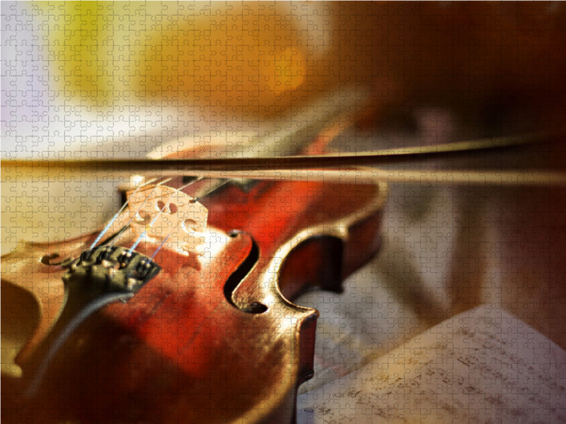 Violin with bow - CALVENDO photo puzzle 