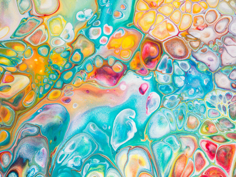 "Pastell", Acrylic Pouring, Abstrakte Malerei von Carola Vahldiek (Ausschnitt) - CALVENDO Foto-Puzzle'