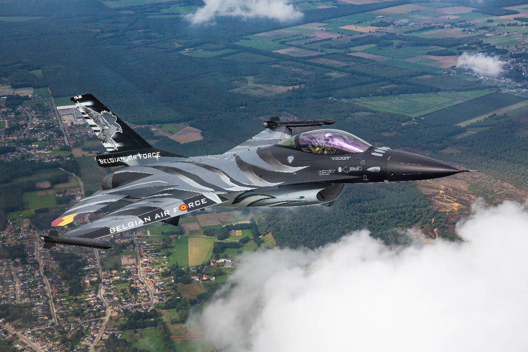 Premium Textil-Leinwand Belgian Air Force - F-16 Fighting Falcon