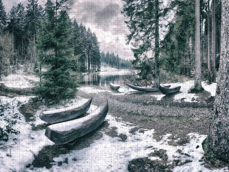 Am Grumbacher Teich - CALVENDO Foto-Puzzle'