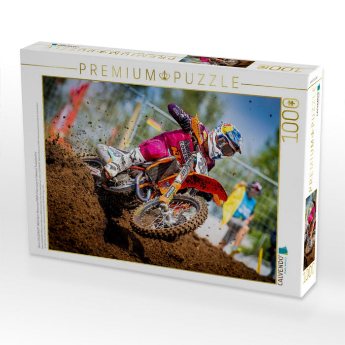 Glenn COLDENHOFF (NED) beim Motocross MXGP of Germany im Talkessel Teutschenthal - CALVENDO Foto-Puzzle'