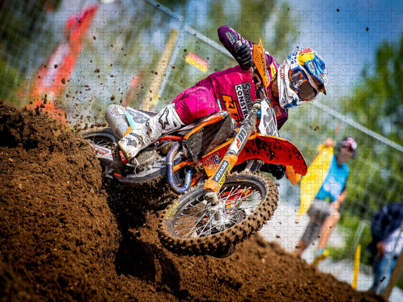 Glenn COLDENHOFF (NED) beim Motocross MXGP of Germany im Talkessel Teutschenthal - CALVENDO Foto-Puzzle'