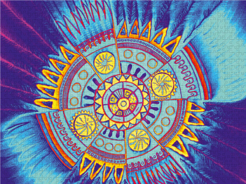 Indian Spirit 2000 Teile Puzzle quer - CALVENDO Foto-Puzzle'
