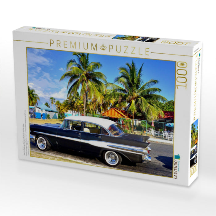 Der US-Oldtimer Pontiac Chieftain 1957 in Kuba - CALVENDO Foto-Puzzle'
