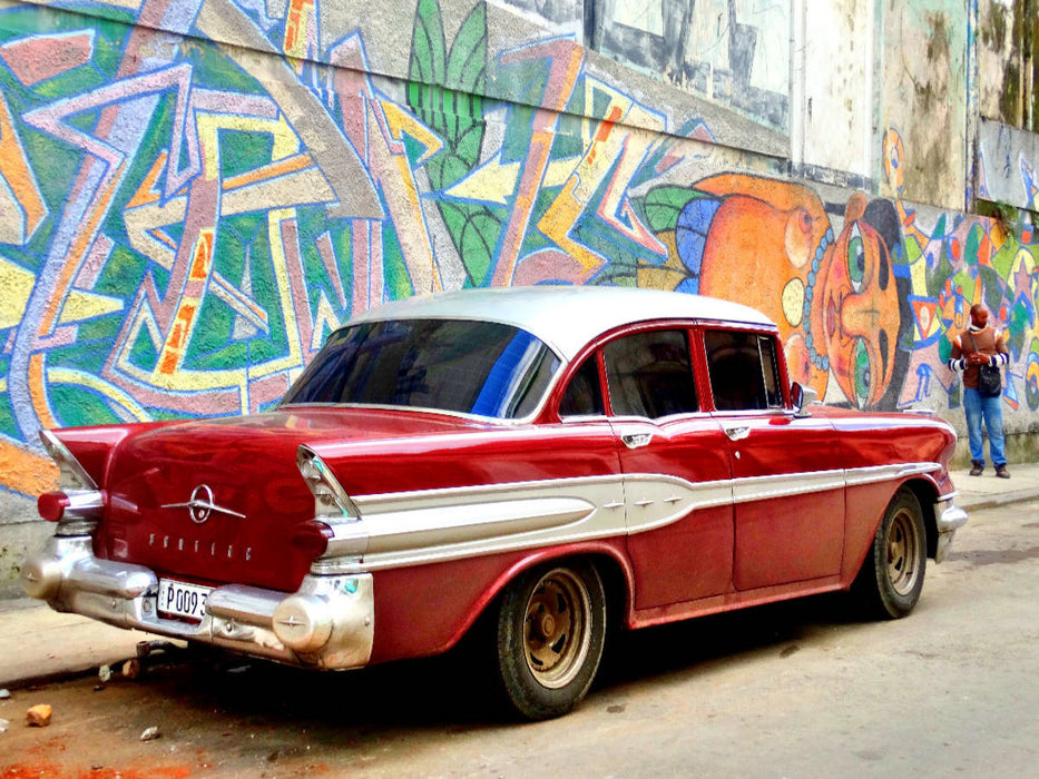 Der US-Oldtimer Pontiac Chieftain 1957 in Havanna - CALVENDO Foto-Puzzle'
