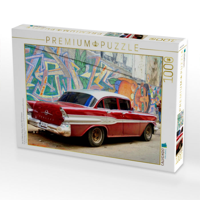 Der US-Oldtimer Pontiac Chieftain 1957 in Havanna - CALVENDO Foto-Puzzle'