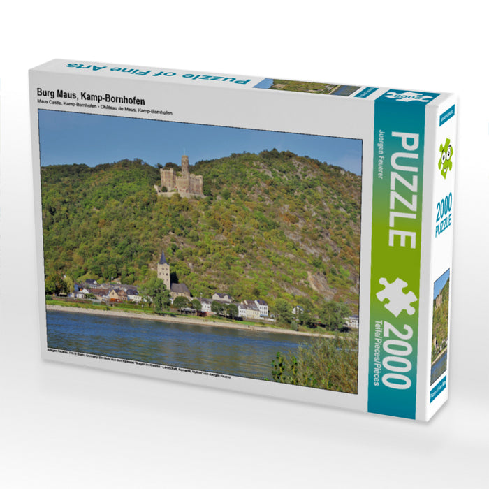 Burg Maus, Kamp-Bornhofen 2000 Teile Puzzle quer - CALVENDO Foto-Puzzle'