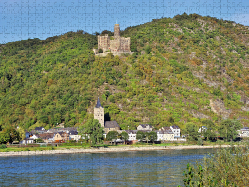 Burg Maus, Kamp-Bornhofen 2000 Teile Puzzle quer - CALVENDO Foto-Puzzle'
