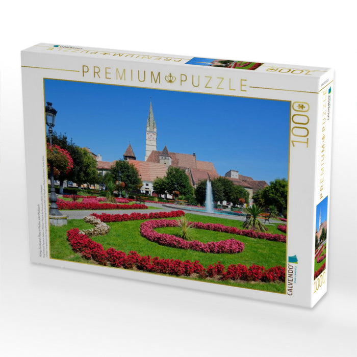 König-Ferdinand-Platz in Medias oder Mediasch - CALVENDO Foto-Puzzle'