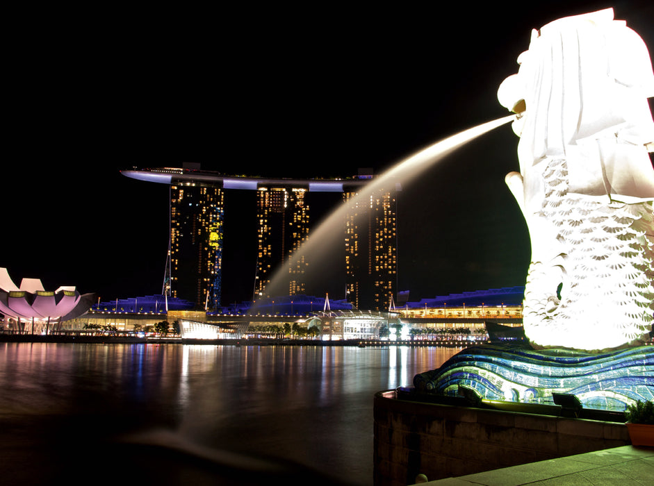 Singapore Merlion by the Bay - CALVENDO photo puzzle 