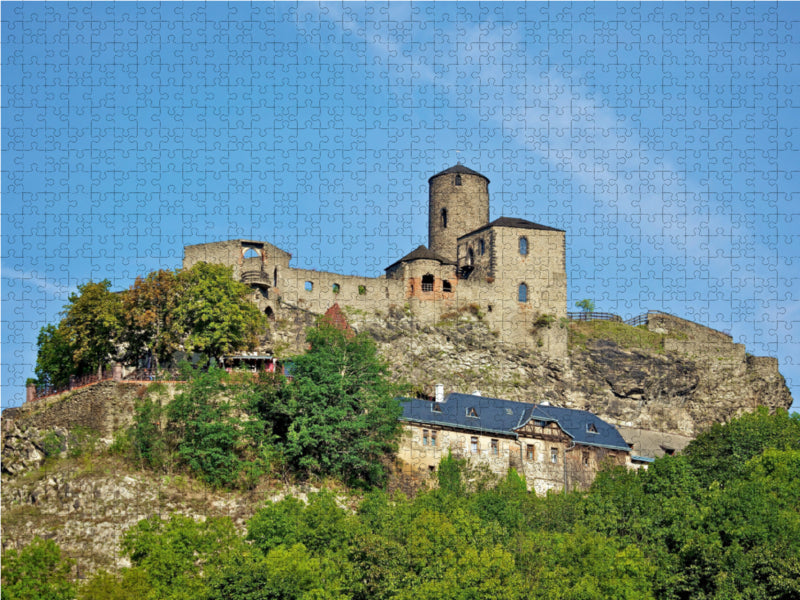 Burg Strekov bei Ustí nad Labem 2000 Teile Puzzle quer - CALVENDO Foto-Puzzle'