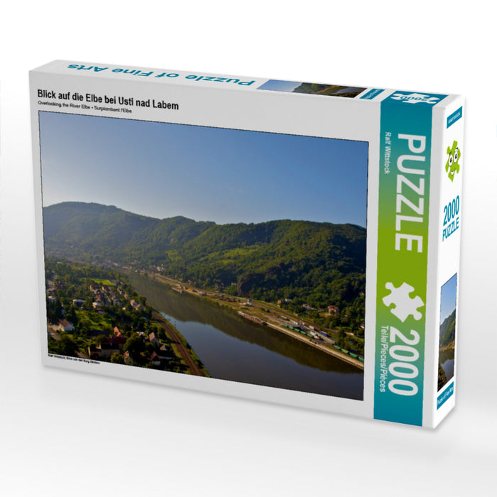 View of the Elbe near Usti nad Labem - CALVENDO photo puzzle 
