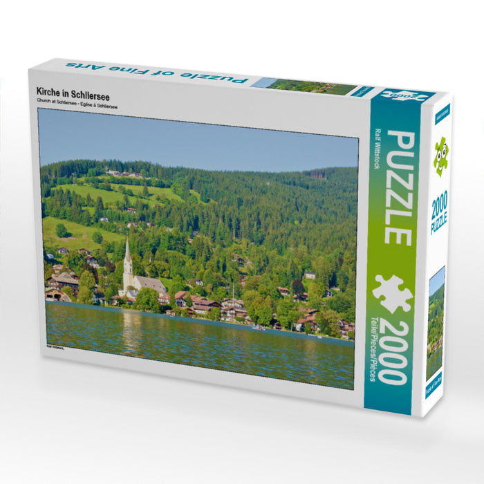 Église de Schliersee - Puzzle photo CALVENDO 