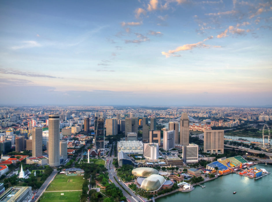 View over Singapore - CALVENDO photo puzzle 