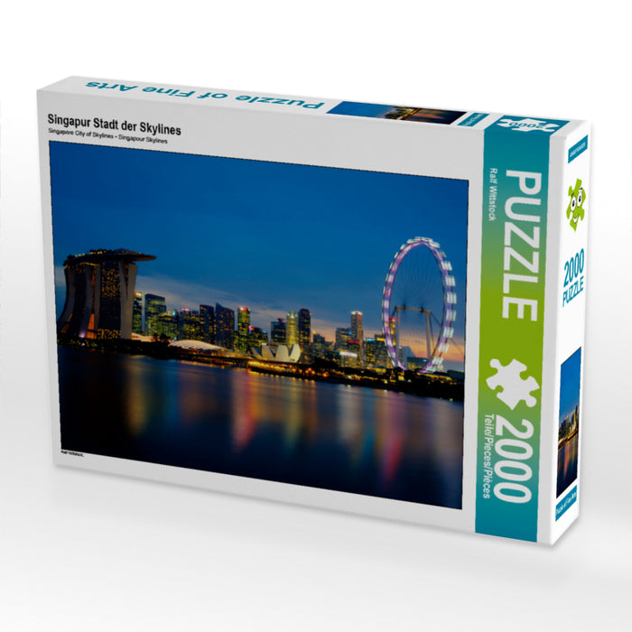 Singapore City of Skylines - CALVENDO Photo Puzzle 
