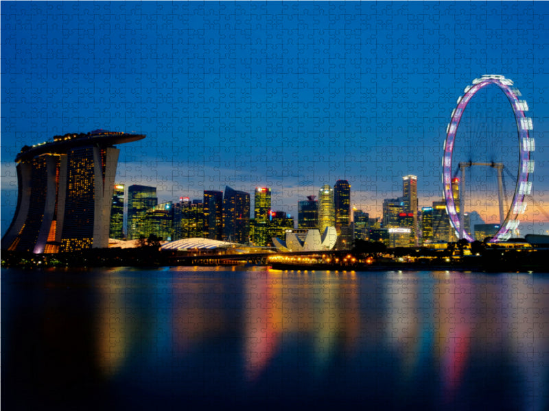 Singapore City of Skylines - CALVENDO Photo Puzzle 